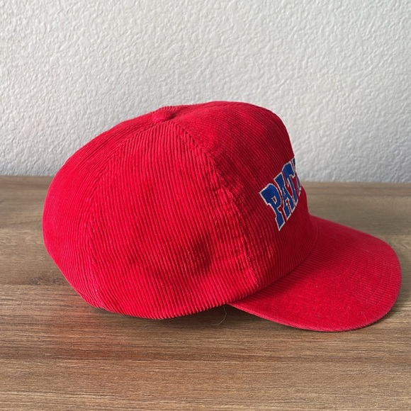 80s New England Patriots Vintage Corduroy NFL Snapback Hat – OS - Picture 6 of 8